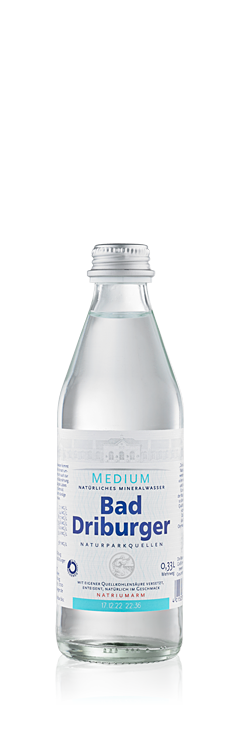 Bad Driburger Mineralwasser Medium in der 0,33 L Glasflasche