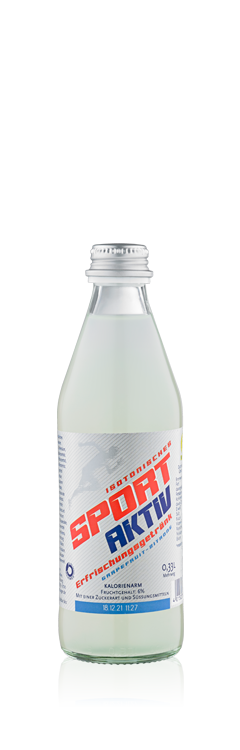 Sport-Aktiv in der 0,33 L Glasflasche